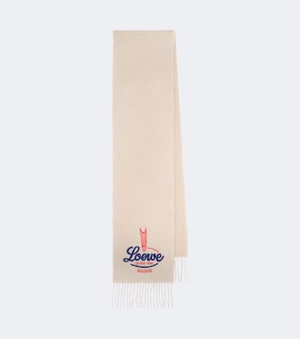 Bufanda de alpaca y lana con logo | Loewe