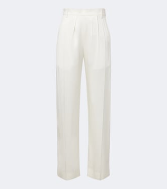 Satin wide-leg pants | Victoria Beckham