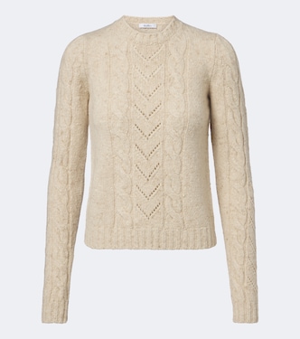 Cable-knit wool and cashmere-blend sweater | Max Mara