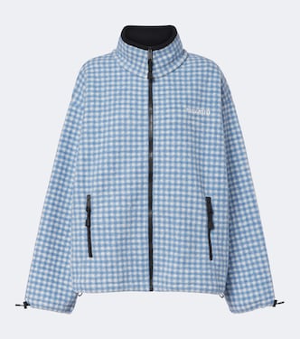 Gingham fleece jacket | Miu Miu