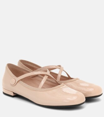 Ballerinas aus Lackleder | Miu Miu
