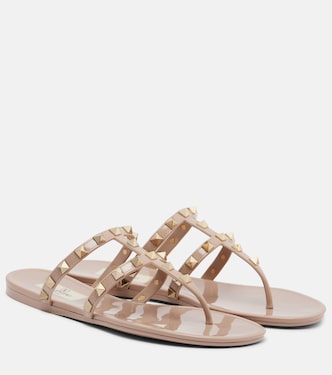 Rockstud PVC thong sandals | Valentino Garavani
