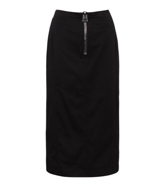 Mid-rise cotton pencil skirt | Tom Ford