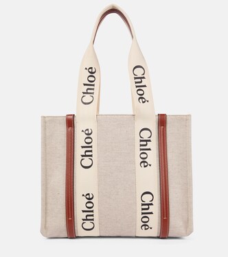 Tote Woody Medium de lona | Chloé