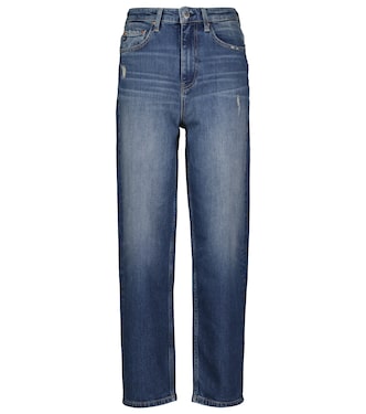 Balloon high-rise straight jeans | AG Jeans