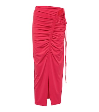 Stretch-jersey midi skirt | Self-Portrait