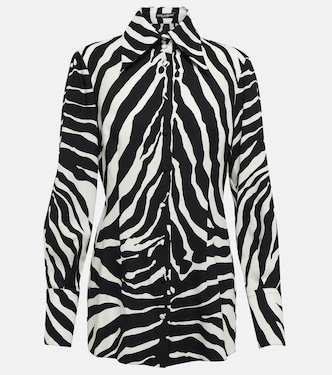 Zebra-print silk-blend shirt | Dolce&Gabbana