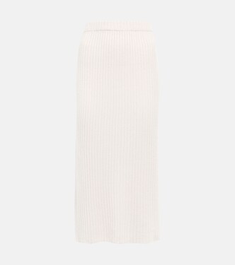 Ribbed-knit cashmere skirt | Jardin des Orangers