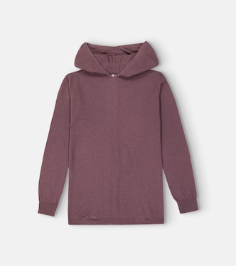 Virgin wool hoodie | Rick Owens Kids
