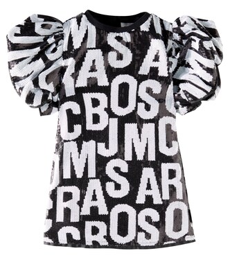 Robe Jumbled Logo à sequins | Marc Jacobs Kids