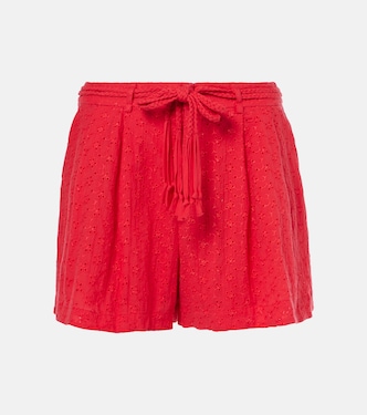 Chantal broderie anglaise cotton shorts | Poupette St Barth