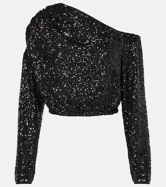 Belle sequined asymmetric top | Diane von Furstenberg