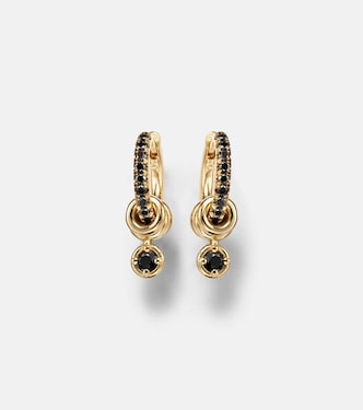 Boucles d'oreilles Zahra en or 18 ct et diamants noirs | Spinelli Kilcollin