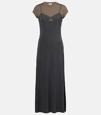 Layered jersey midi dress | Acne Studios