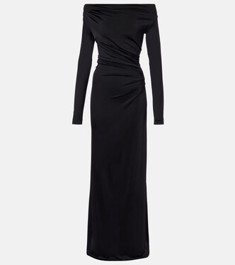 Draped off-shoulder gown | Victoria Beckham