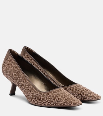 Embellished suede pumps | Brunello Cucinelli