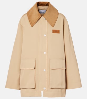 Hemdjacke aus Twill | Ganni