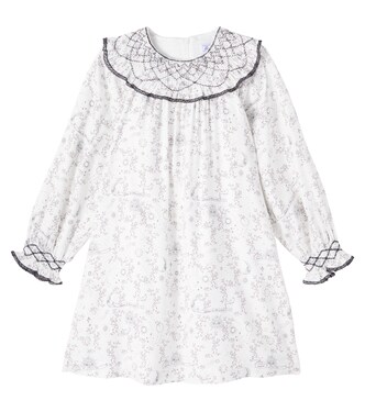 Embroidered printed dress | Tartine et Chocolat