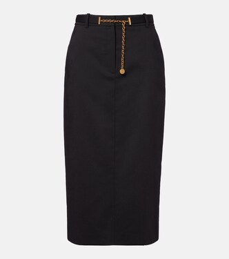 Belted wool pencil skirt | Veronica Beard