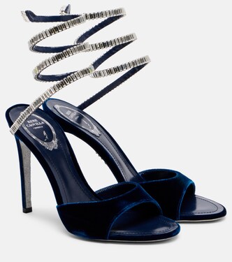 Sandali Spark 105 in velluto con cristalli | Rene Caovilla