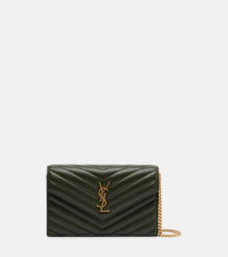 Cassandre Envelope leather wallet on chain | Saint Laurent