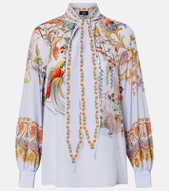 Semi-sheer jacquard blouse | Etro