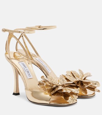 Mimmi mirrored leather sandals | Jimmy Choo