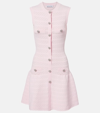 Embellished pointelle minidress | Self-Portrait