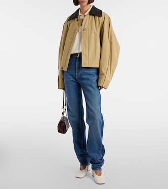 High-rise straight jeans in blue - Bottega Veneta | Mytheresa