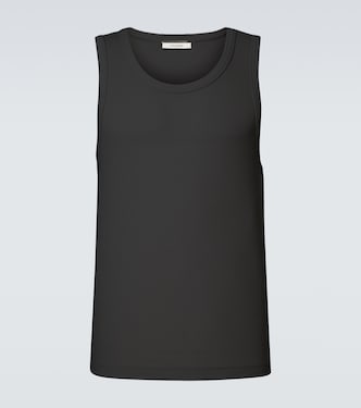 Cotton-blend fleece tank top | Entire Studios