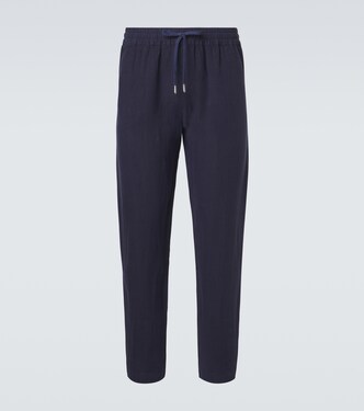 Linen straight pants | Thom Sweeney