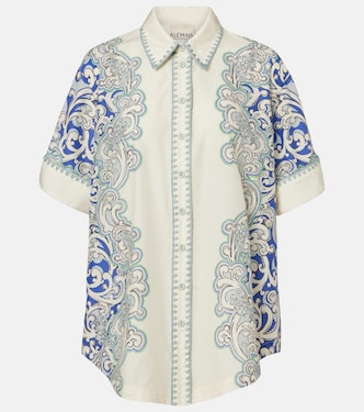 Printed cotton and silk shirt | Alémais