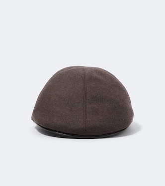 Wool and cashmere flat cap | Giorgio Armani