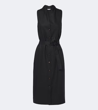 Midikleid aus Leinen und Seide | Max Mara