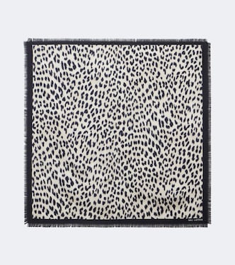 Leopard print silk scarf | Nili Lotan