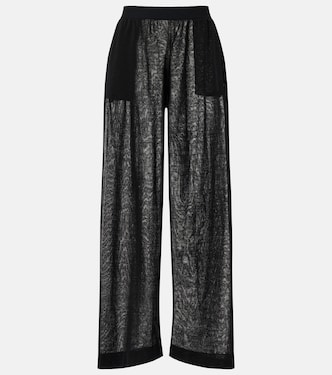 Linen and silk wide-leg pants | Alaïa