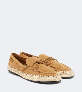 The Raffia Boaty suede espadrilles | Tory Burch