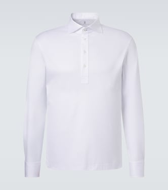 Cotton jersey polo shirt | Brunello Cucinelli