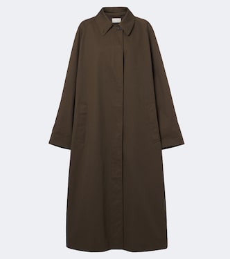 Iza cotton gabardine coat | The Row