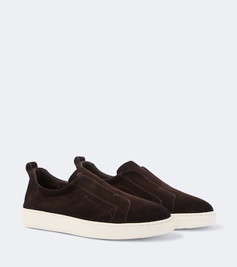 Suede slip-on sneakers | Santoni