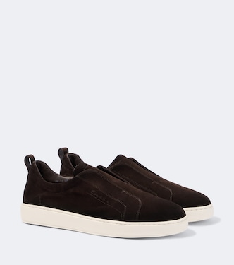 Suede slip-on sneakers | Santoni
