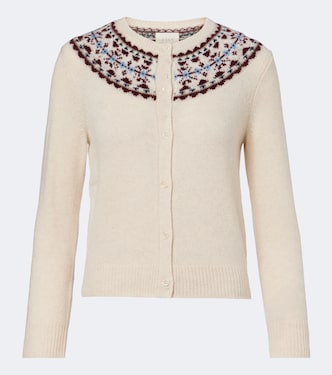 Olympe Fair Isle cashmere cardigan | Dôen