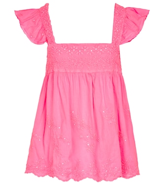 Embroidered cotton top | Juliet Dunn