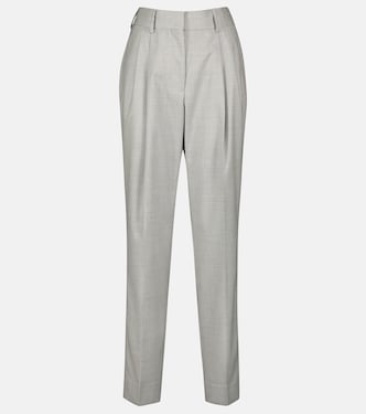 Pantalon droit à taille haute en laine | Blazé Milano