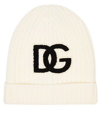 Logo virgin wool beanie | Dolce&Gabbana Kids