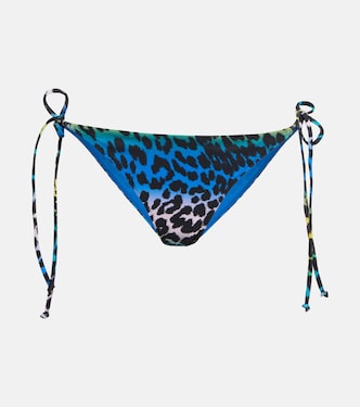 Leopard-print bikini bottoms | Ganni