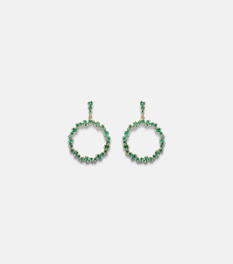 Boucles d'oreilles en or 18 ct et émeraudes | Suzanne Kalan