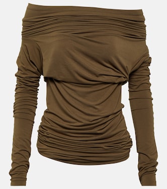 Draped off-shoulder top | Entire Studios