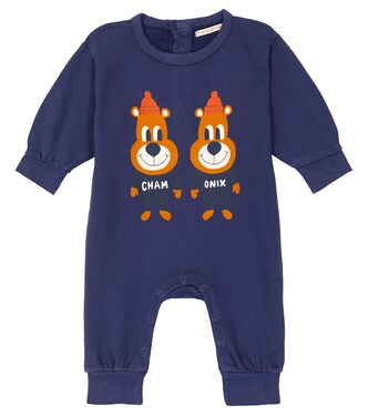 Baby Chamonix Twins cotton playsuit | Tinycottons