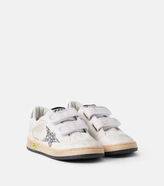 Sneakers Ball Star aus Leder mit Glitter | Golden Goose Kids